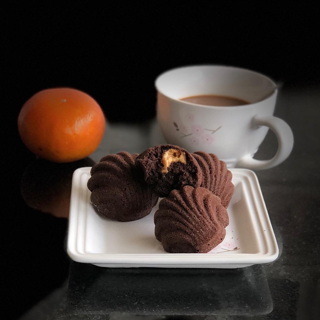 可可花生酱软心玛德琳