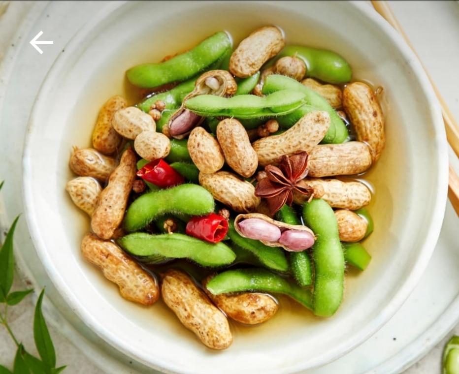 盐水毛豆花生(夏日卤味)美善品小美食谱，盐水蚕豆（微波炉）