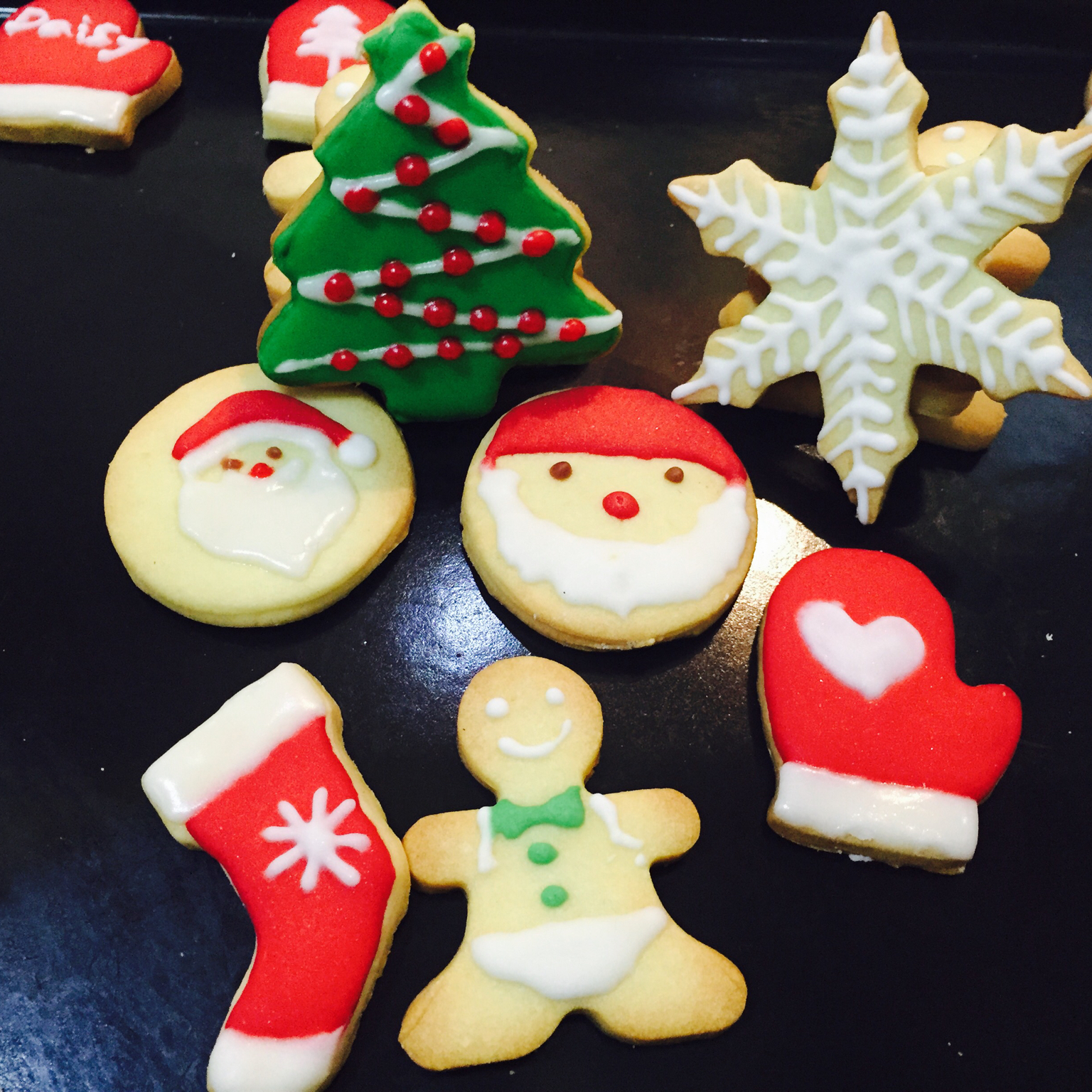 jessie52做的圣诞老人圣诞节系列糖霜饼干