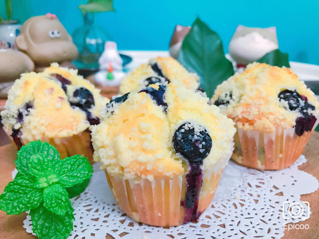 会爆浆的蓝莓玛芬蛋糕