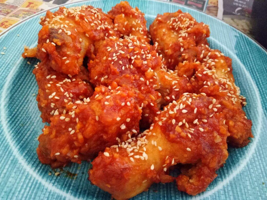 在家吃韩式炸鸡