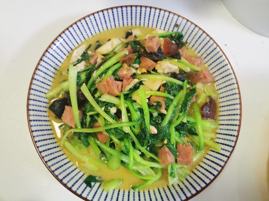 鲜掉眉毛的超快手素食上汤鸡毛菜
