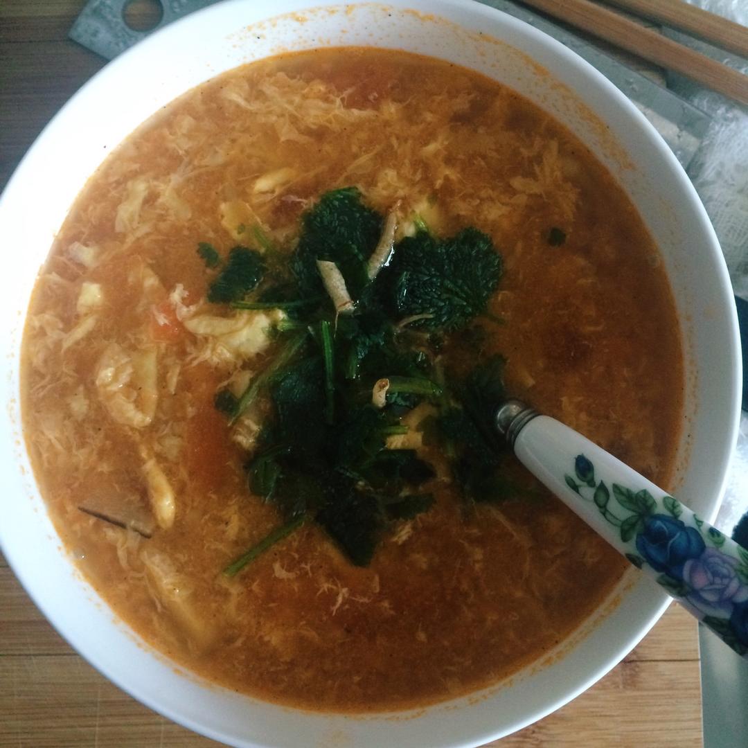 来试试这碗不一样的番茄蛋花汤，也试试不抱怨I小羽私厨