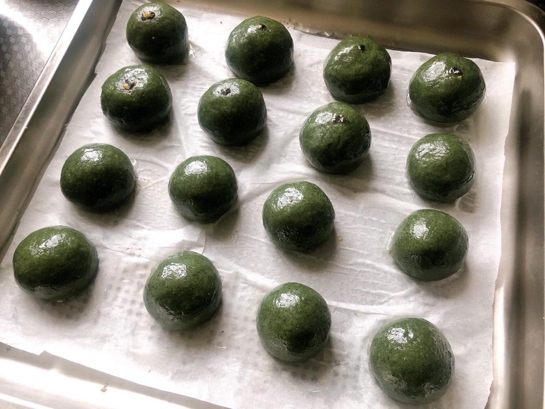 时令点心-艾草青团-4款咸甜配合的馅料