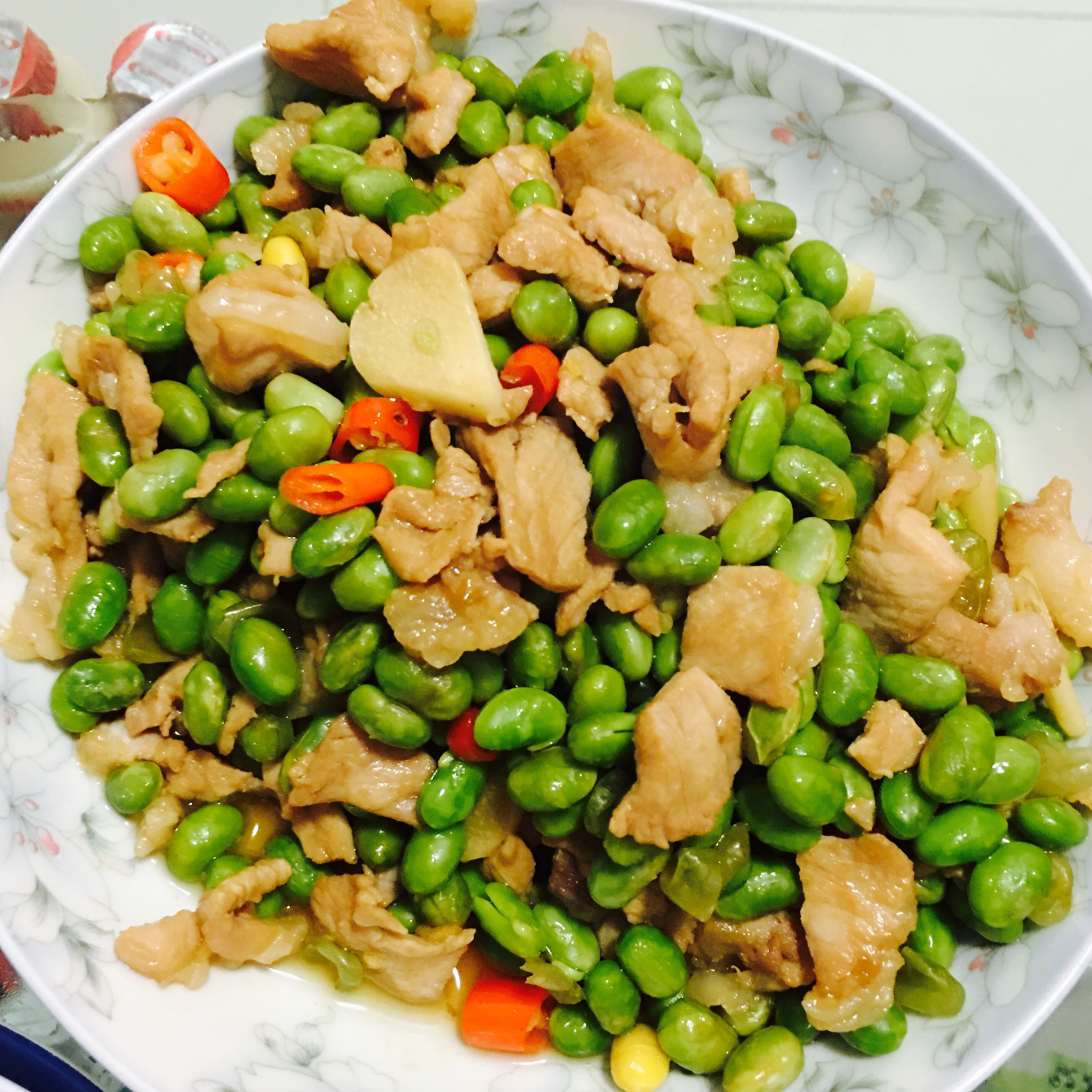 青豆炒肉