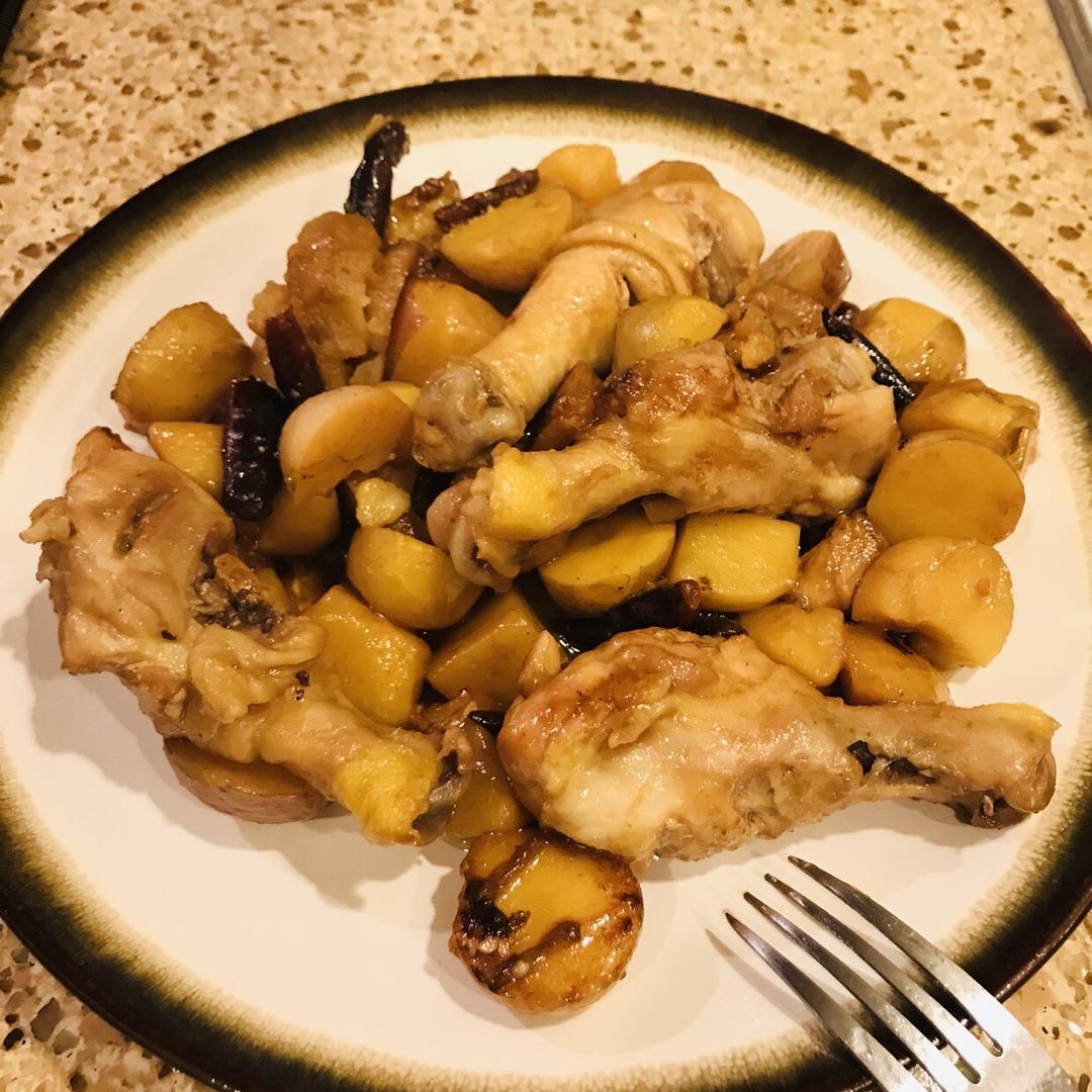 土豆炖鸡翅（快手零失败）