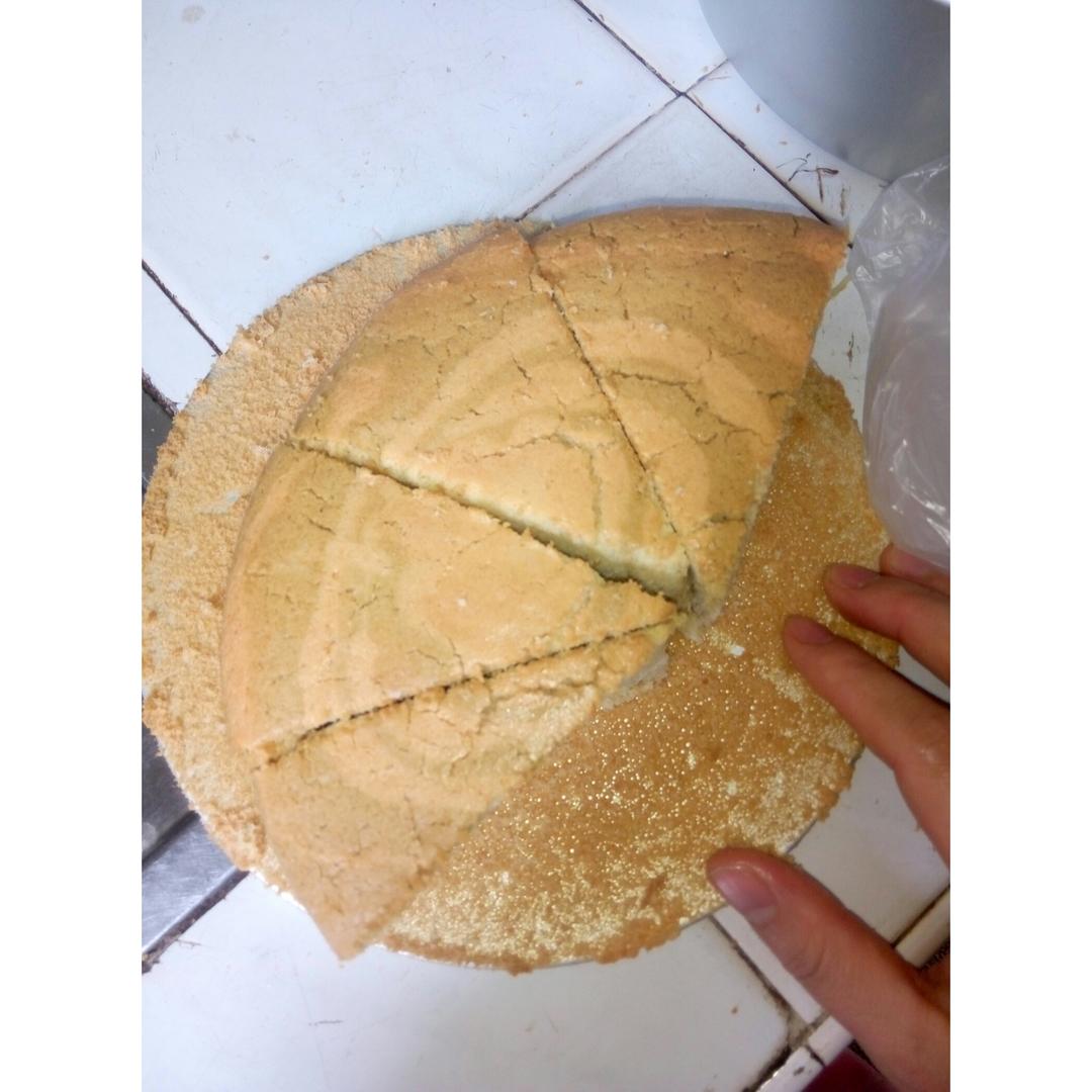 酸奶抹茶双色蛋糕（春天的颜色）