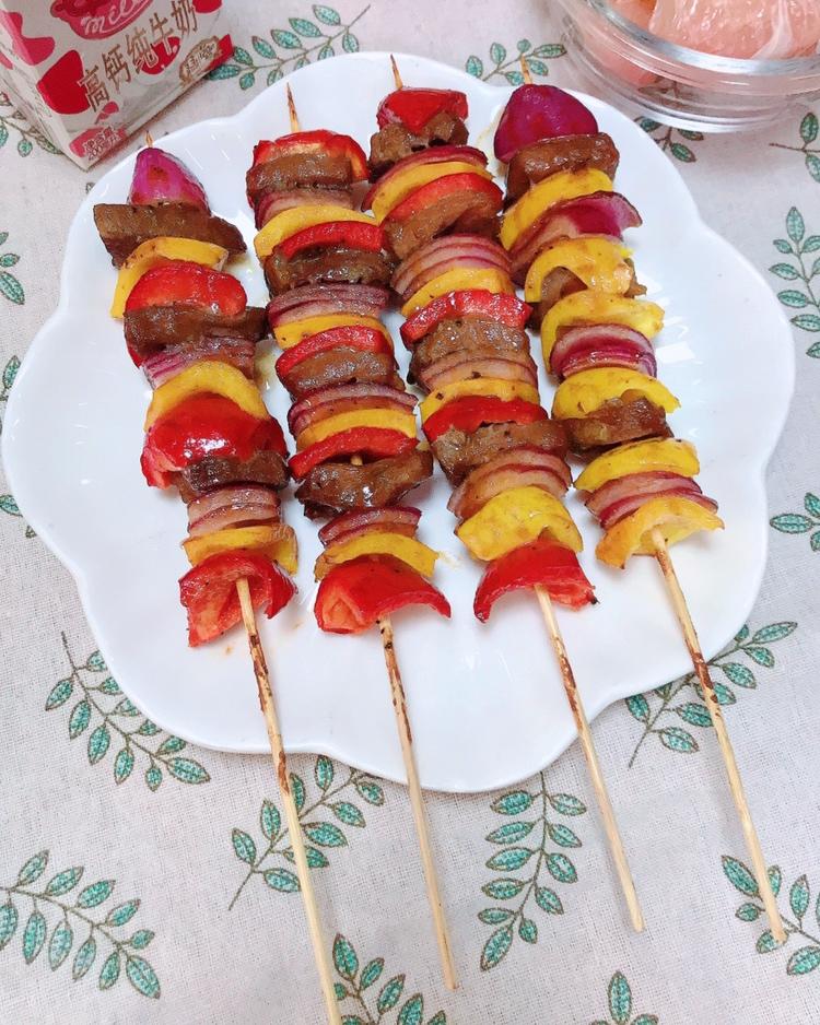 彩椒牛肉串