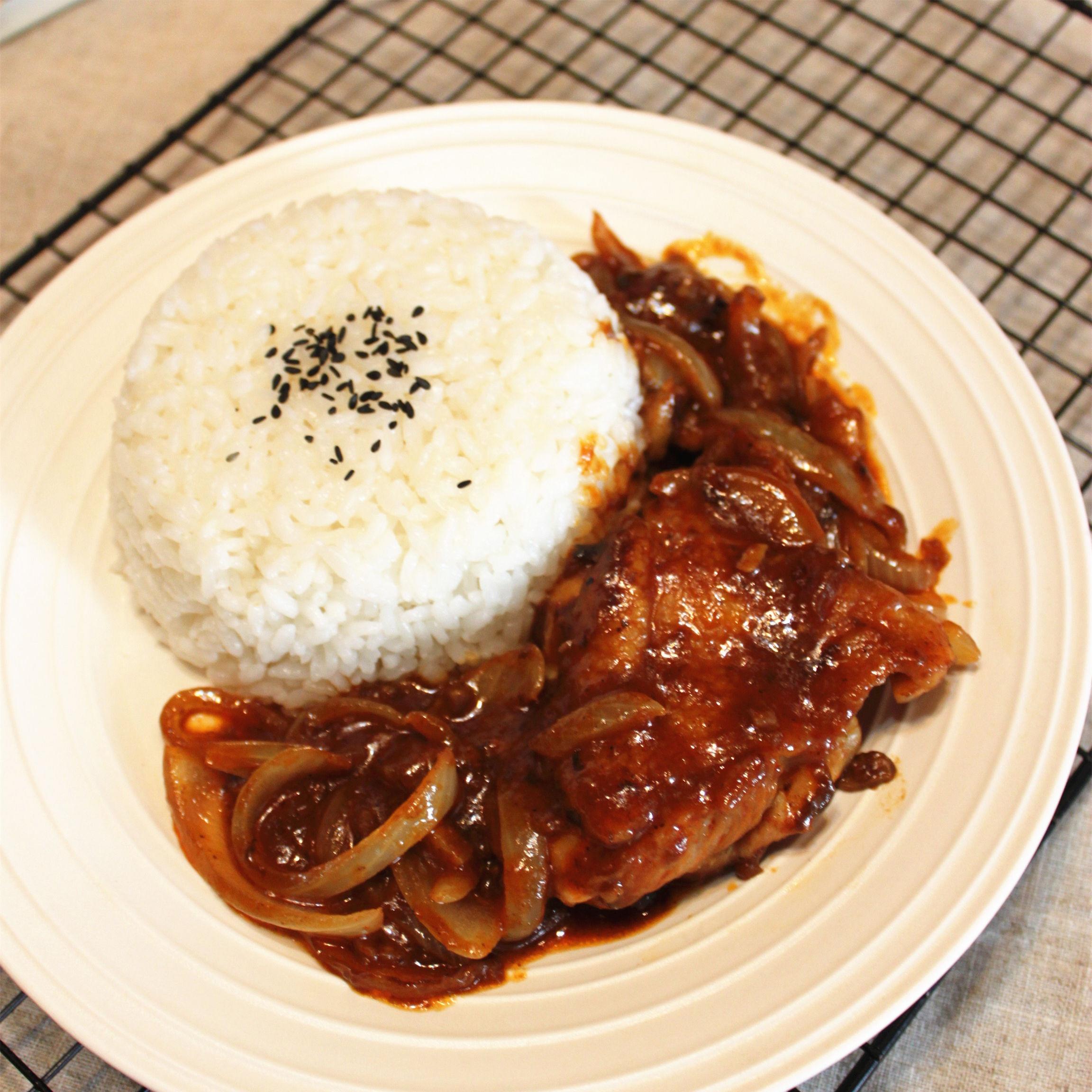 自创“快手菜”--韩式鸡排饭的做法