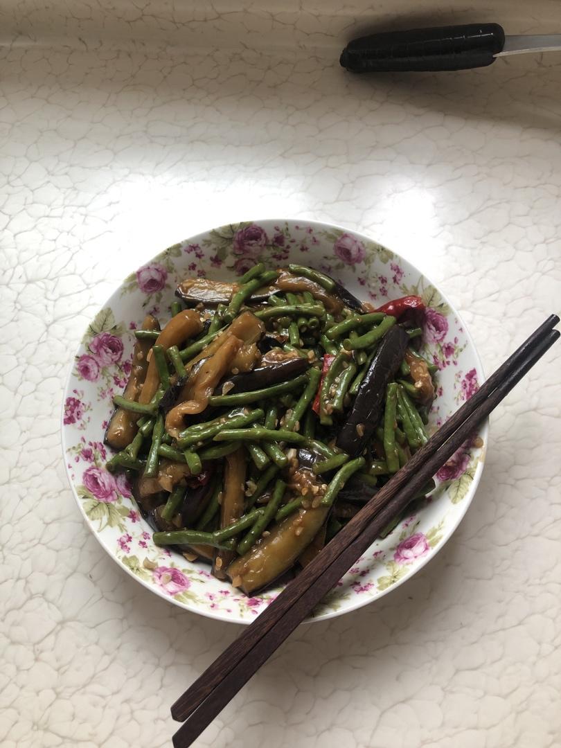 豆角烧茄子