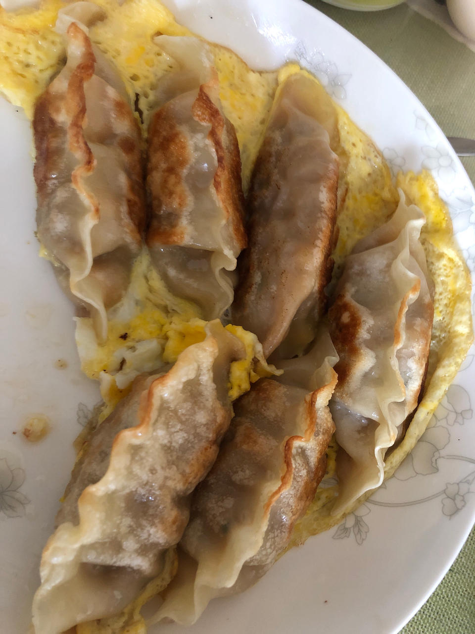 现包现煎抱蛋煎饺&附煎饺的包法