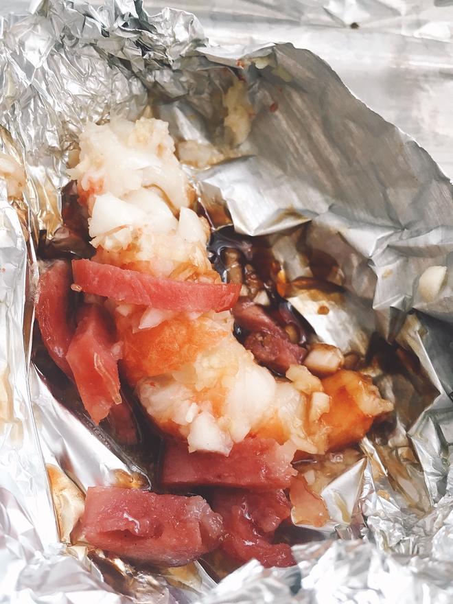 蒜泥烤虾的做法