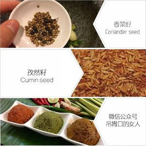 自制泰式咖喱︱红/绿/黄三色咖喱酱的做法 步骤7