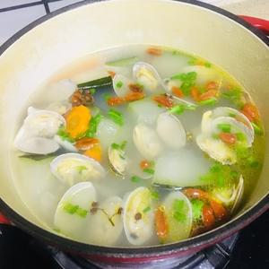 冬瓜花蛤汤的做法 步骤12