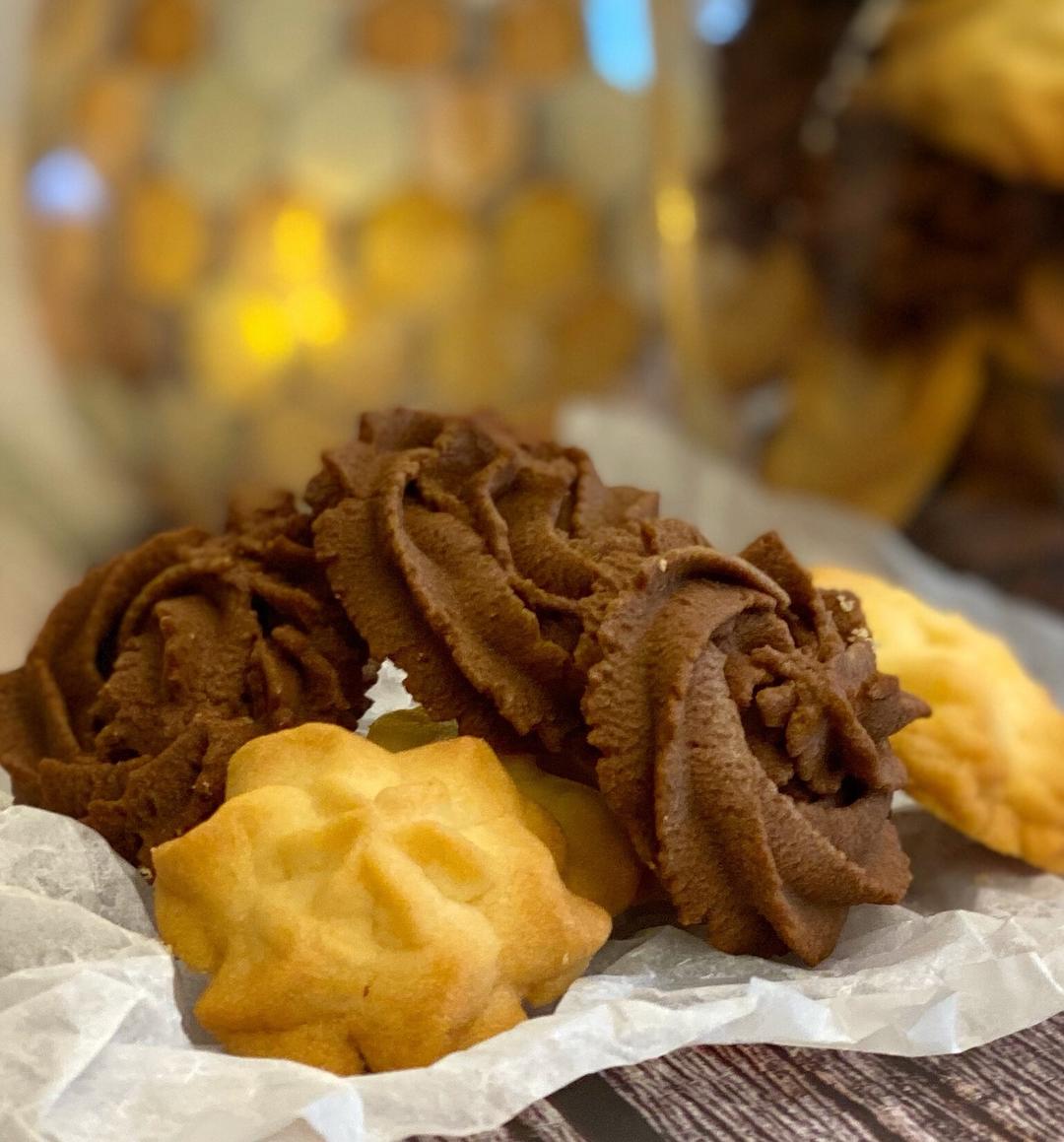 两种口味的一口曲奇的做法