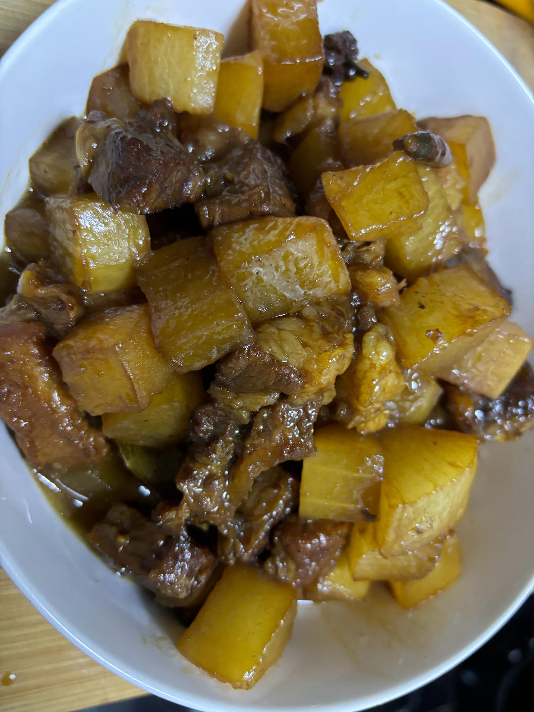 白萝卜红烧牛肉