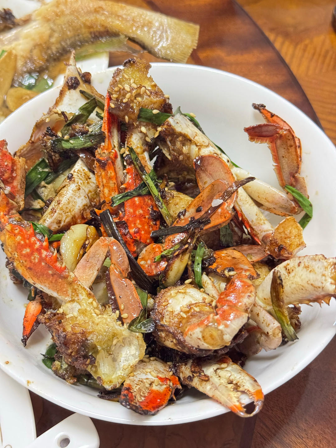 葱姜炒梭子蟹（very easy）