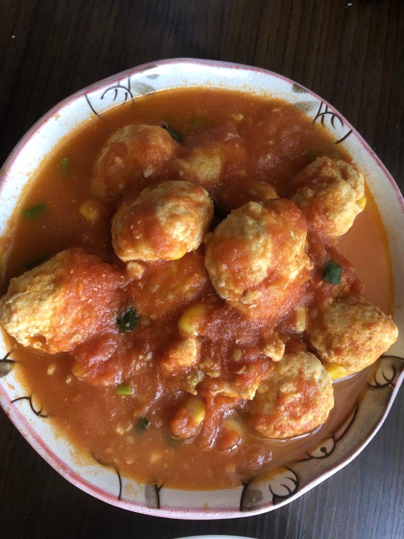 【番茄鸡肉丸】