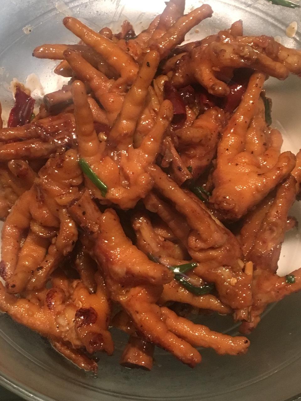 香辣烧鸡爪
