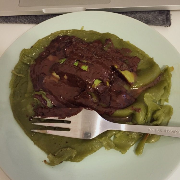 抹茶蜜桃Pancake