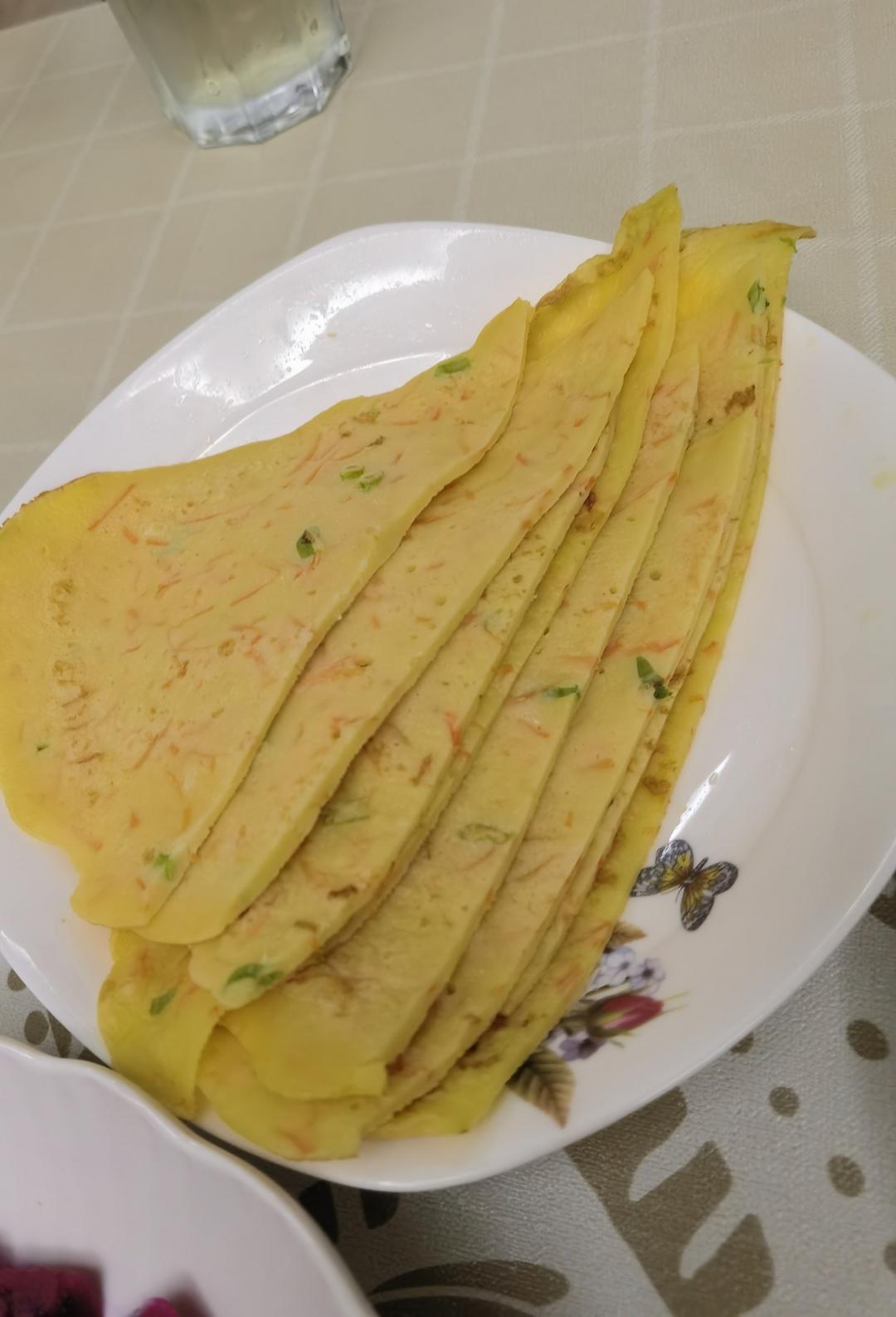 简单快手蔬菜鸡蛋煎饼