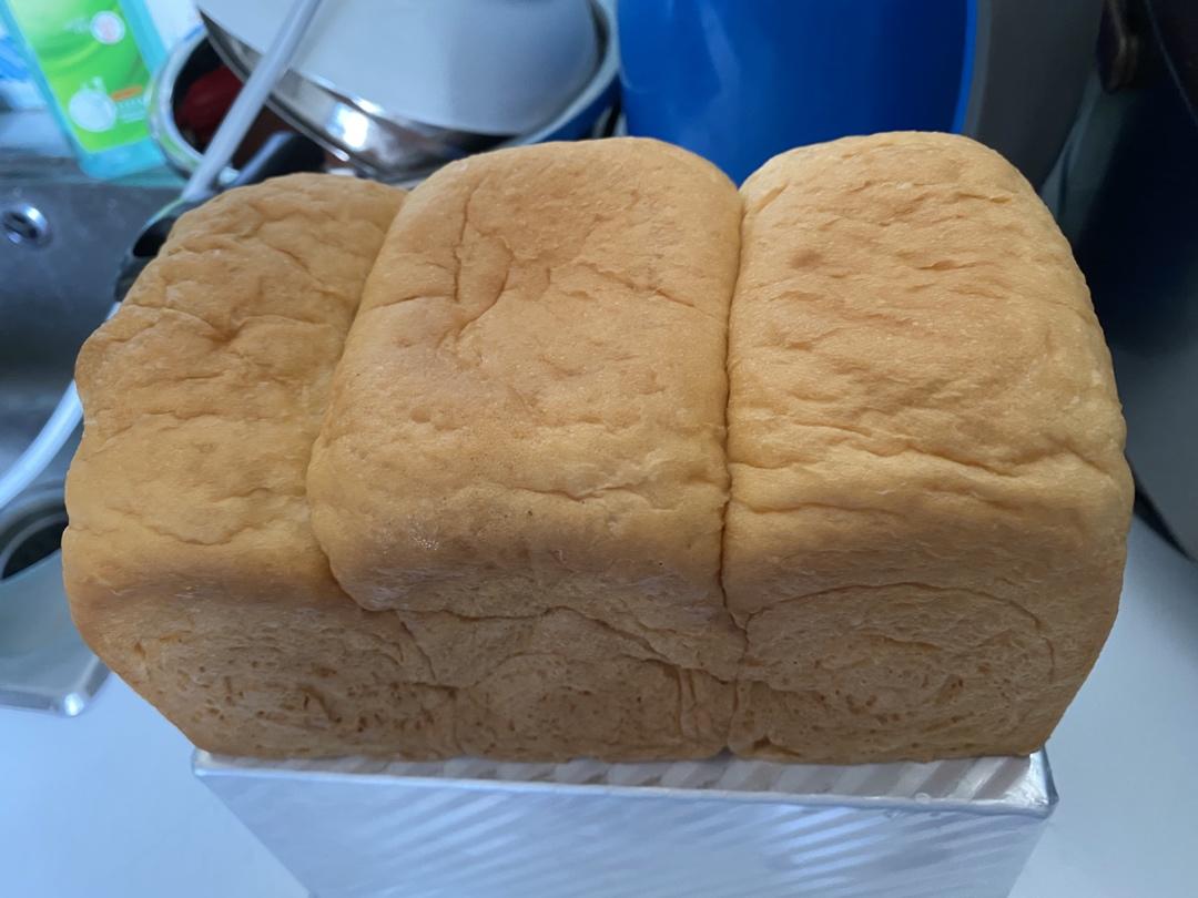 特浓炼乳吐司（一次发酵）→水立方模具