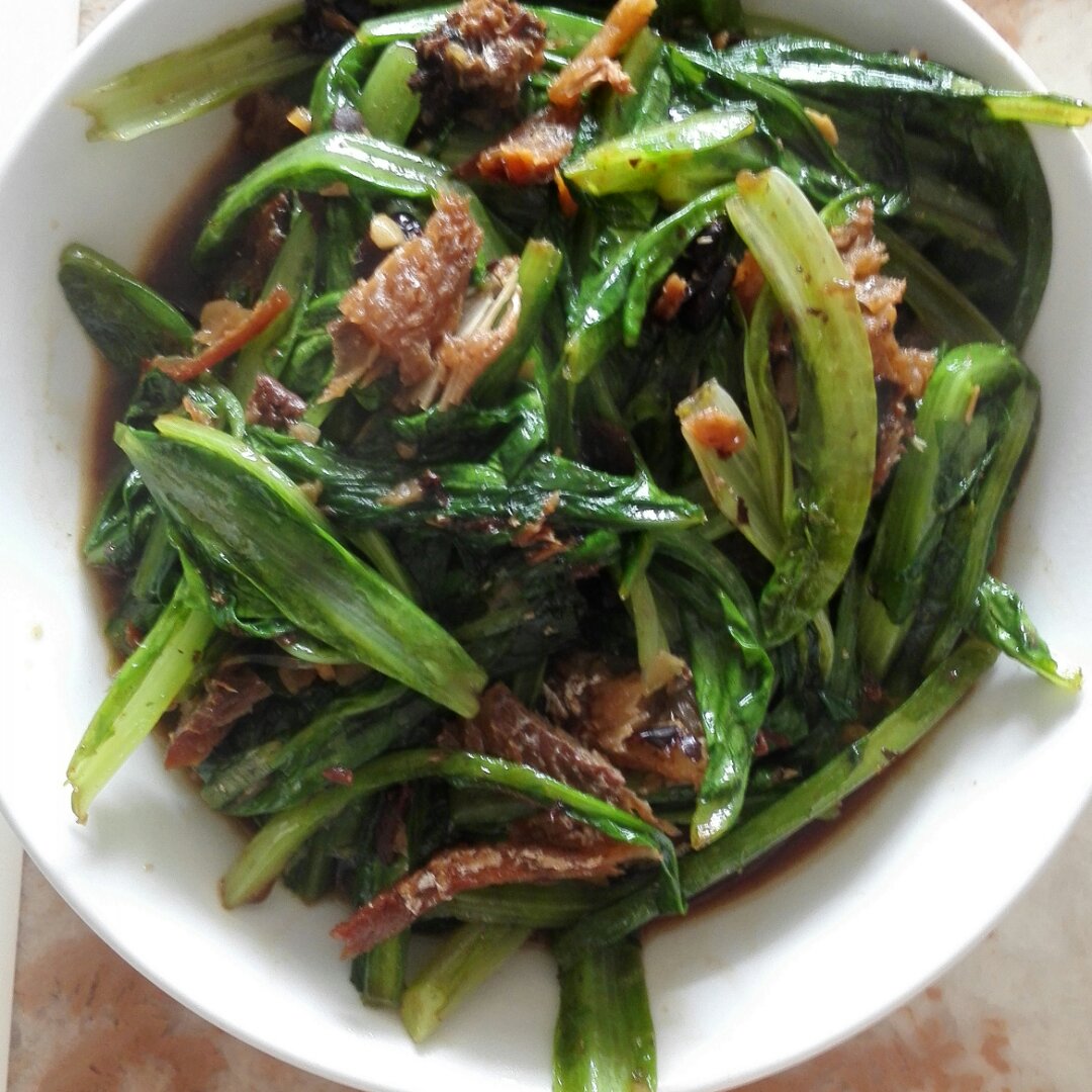豆豉鲮鱼油麦菜