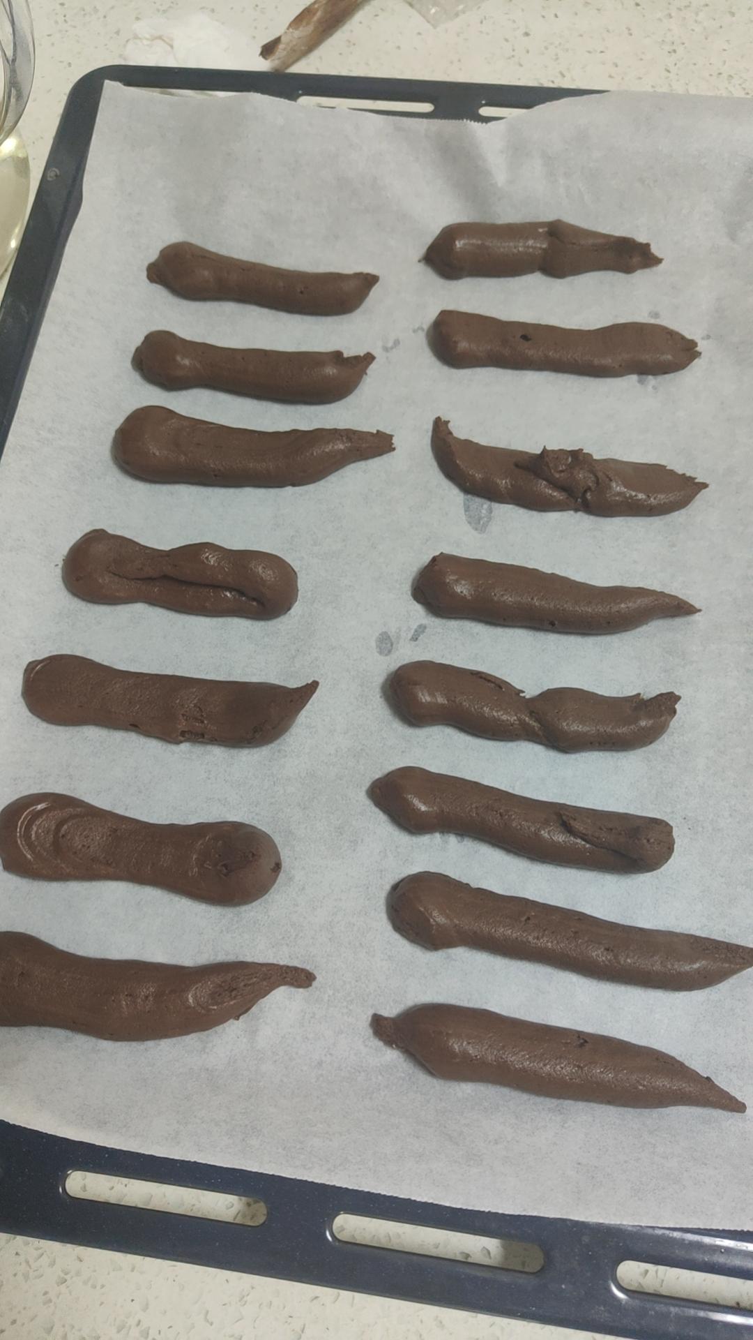 外脆里糯❗️零失败❗️巧克力可可手指麻薯❗️