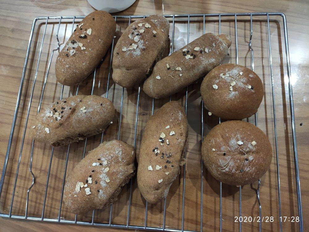 无油低糖全麦小面包