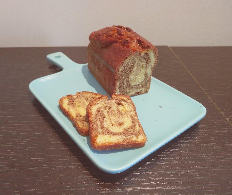 carine-11做的法国总统烘焙学院-香草巧克力大理石磅蛋糕