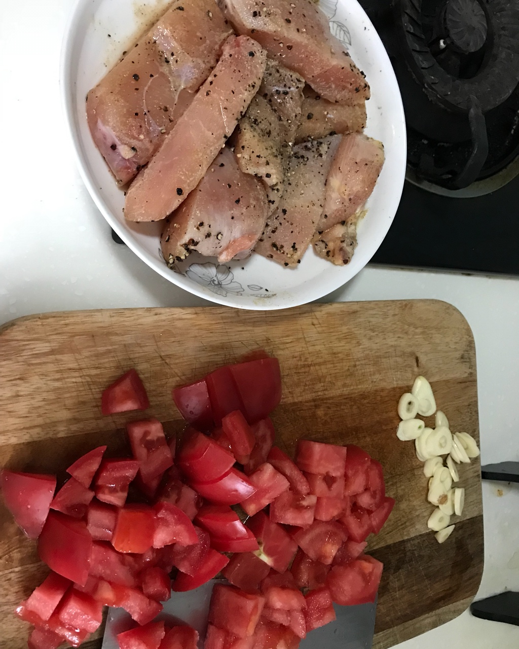 番茄炖鸡胸丨健康·三餐