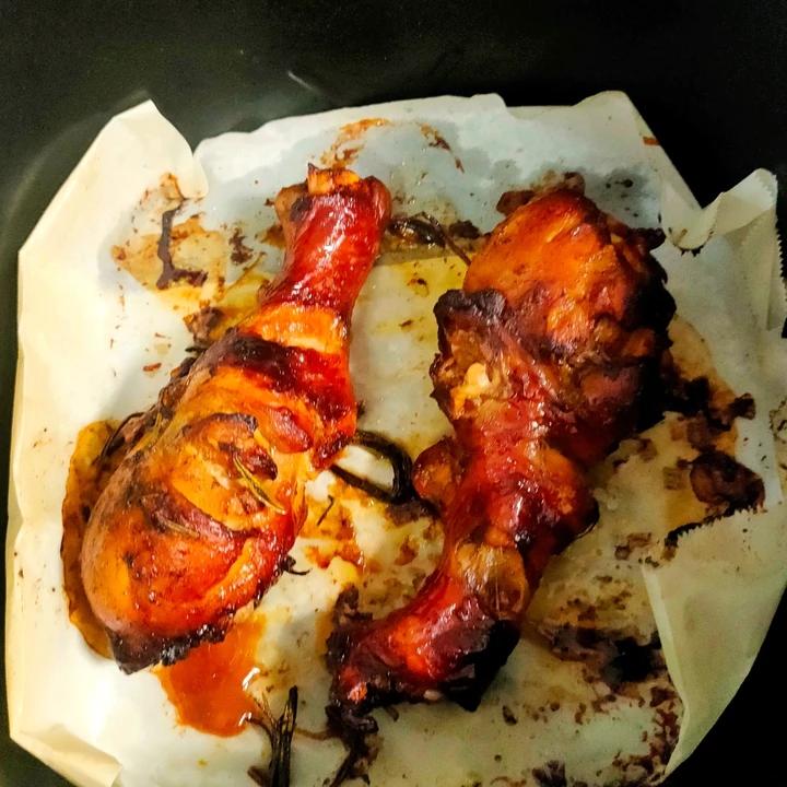 空气炸锅烤鸡腿，鲜嫩多汁