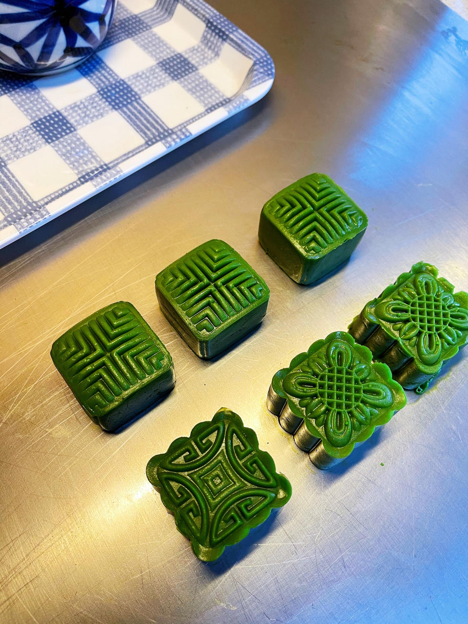 中秋｜清新的抹茶冰皮月饼🌿抹茶控必备‼️