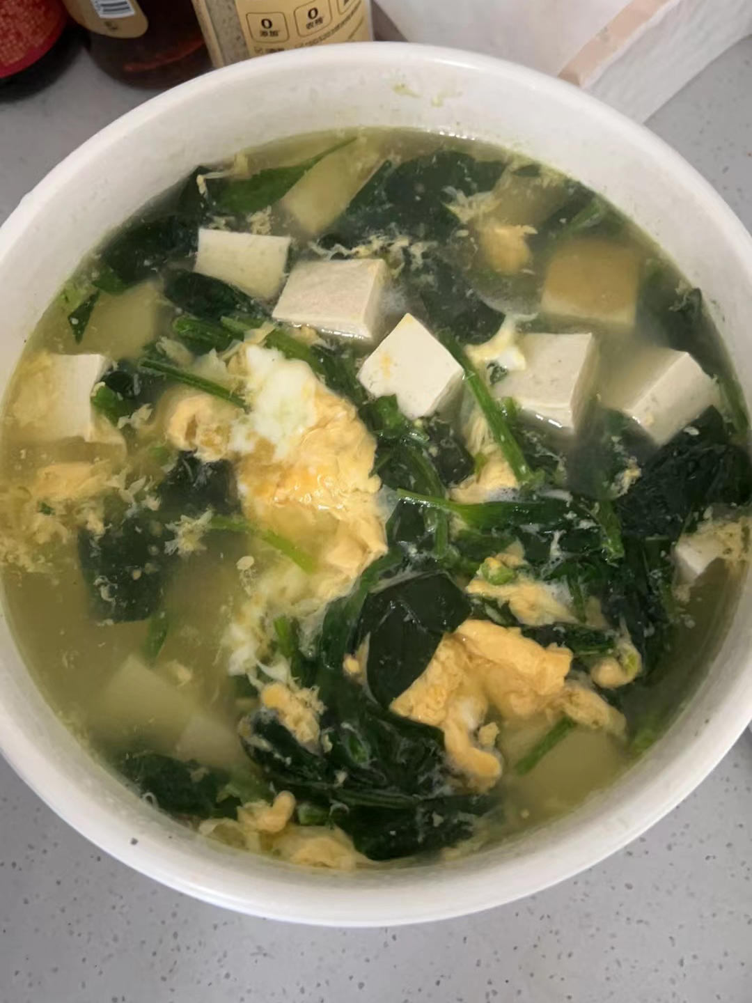 菠菜蛋花汤