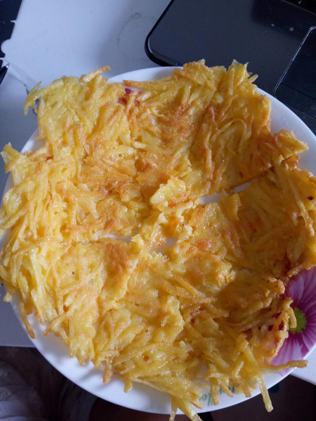 土豆丝鸡蛋饼