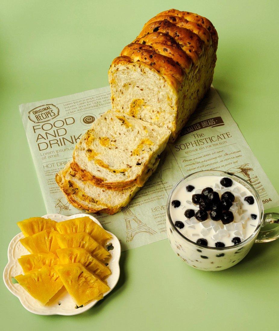 亚麻籽吐司一次性发酵（汤种法）