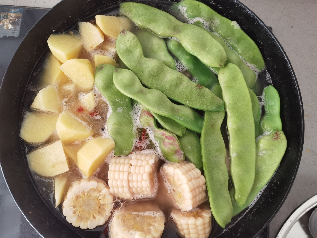 排骨炖土豆油豆角的做法 步骤7