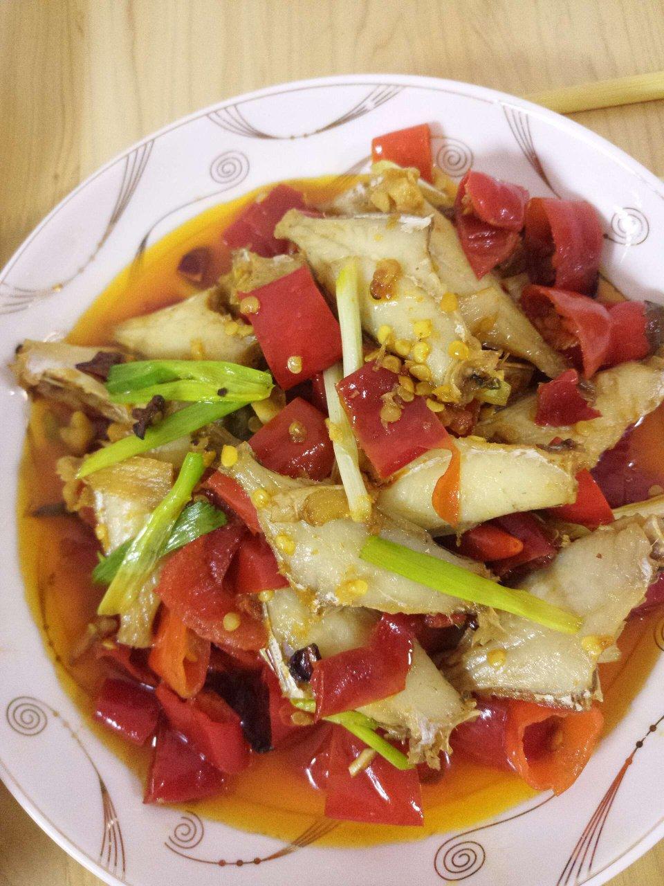 喵喵哒,做的泡椒耗儿鱼