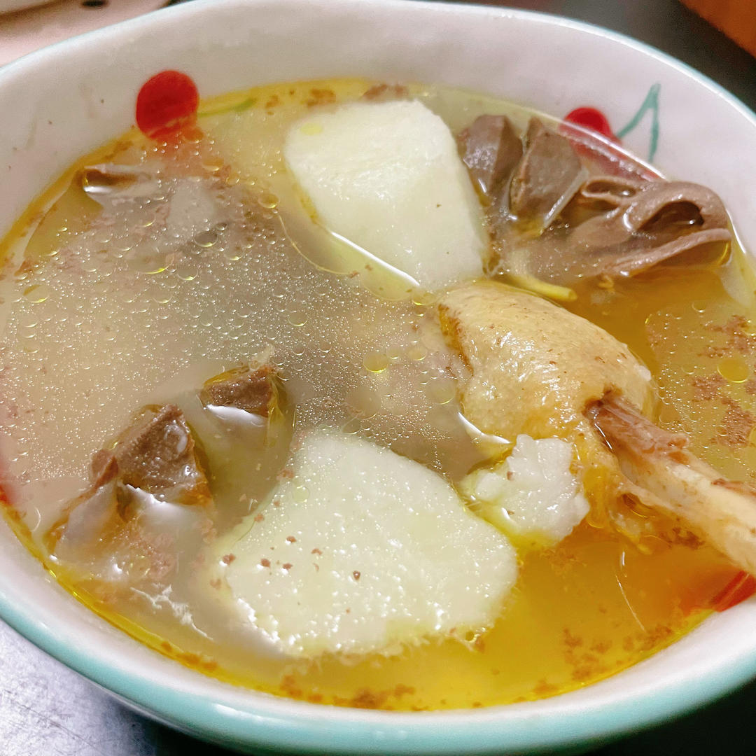 山药煲老鸭汤--健脾养胃