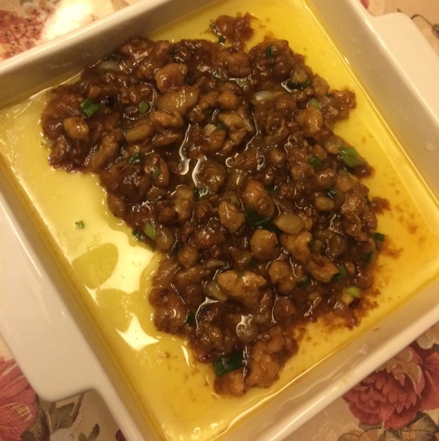 肉沫豆腐蛋羹