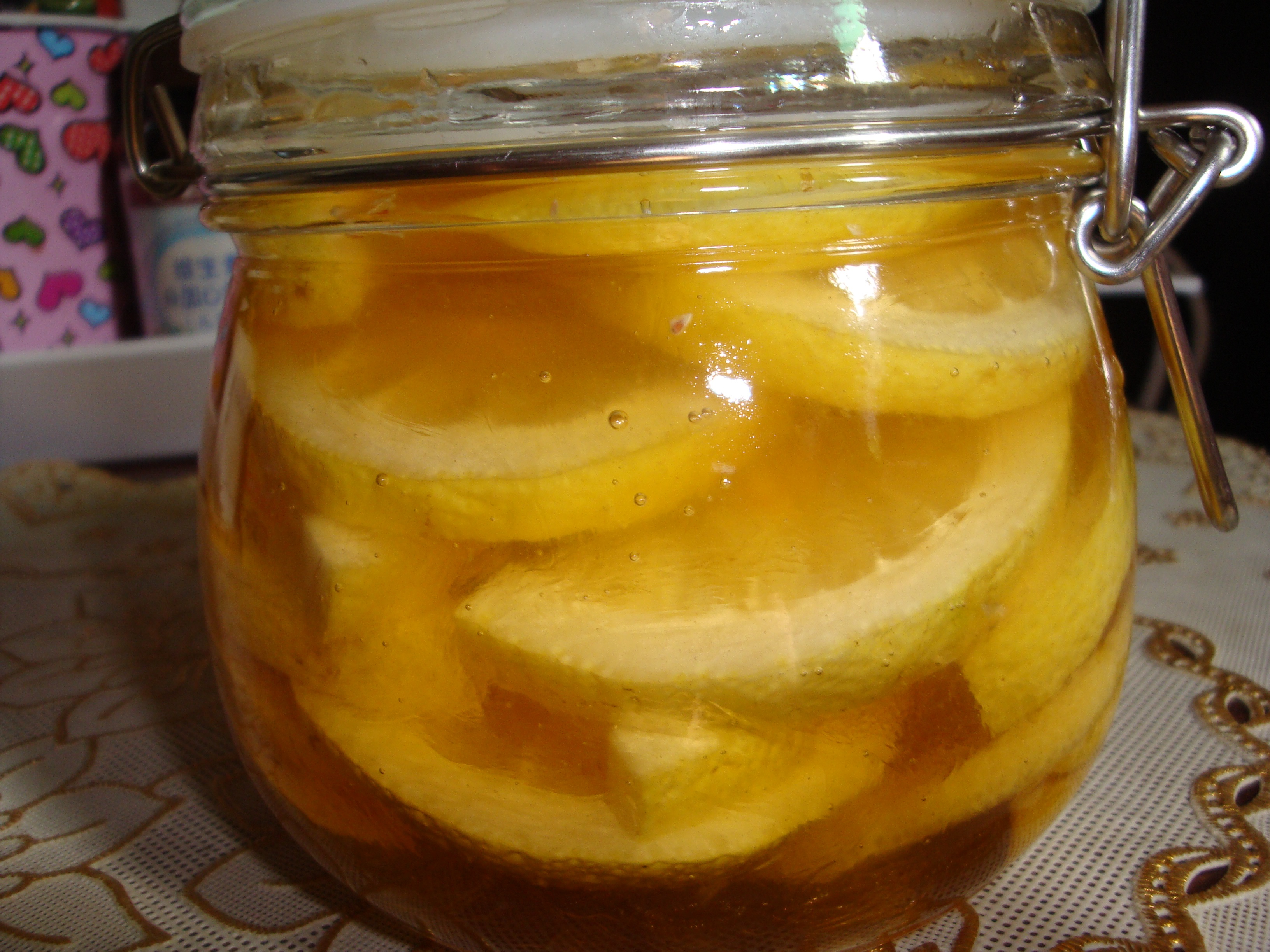 柠檬泡槐花蜜的做法