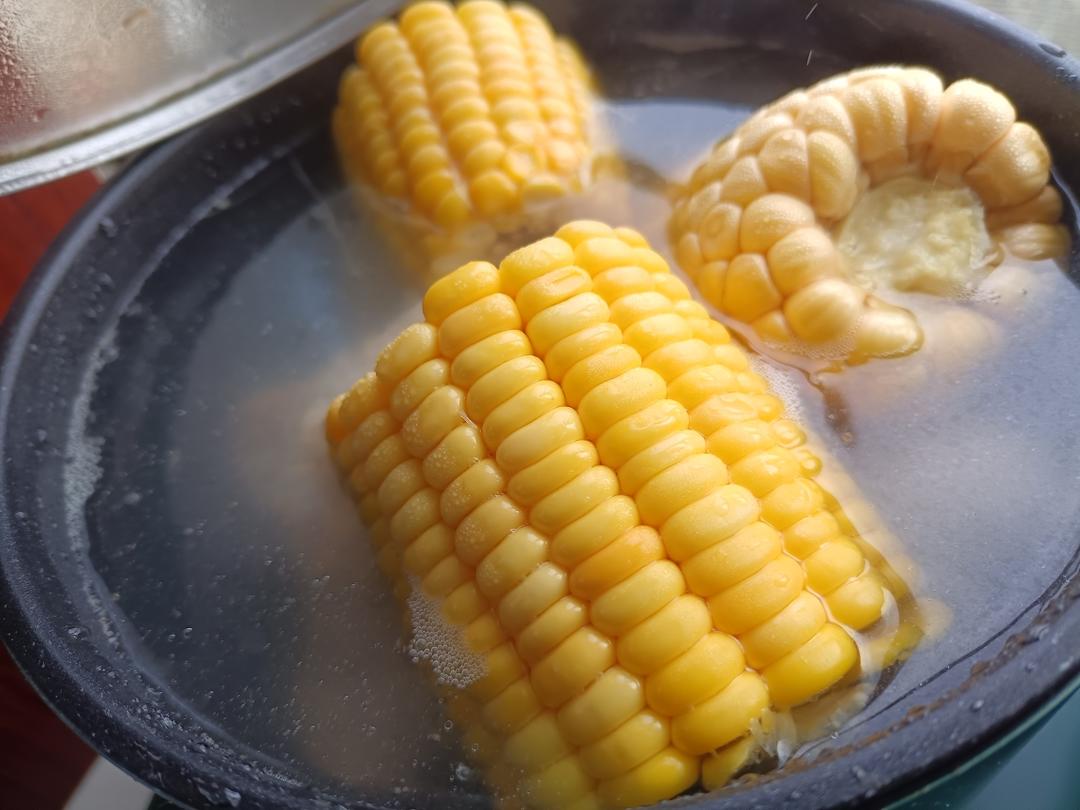 甜玉米白萝卜猪脊骨汤的做法 步骤3