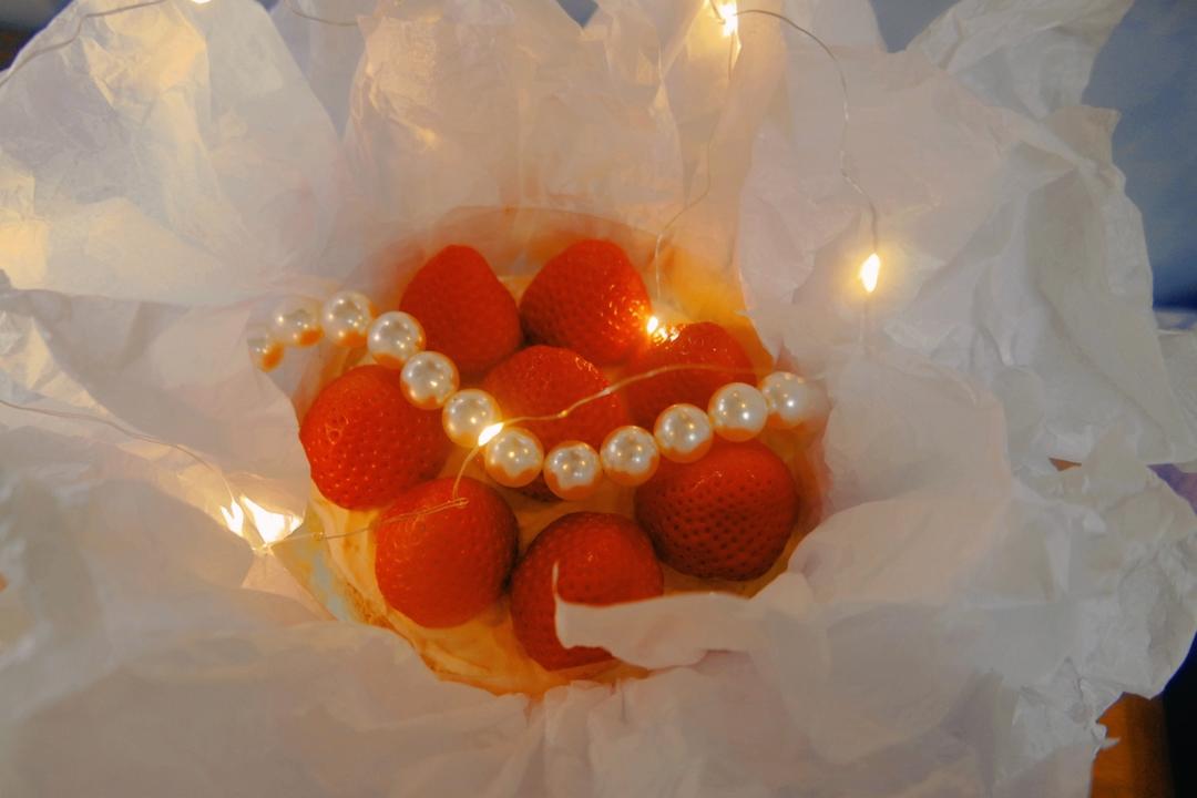 💐零失败，不裱花不抹面，ins韩风，🍓水果花束生日蛋糕（新手友好）