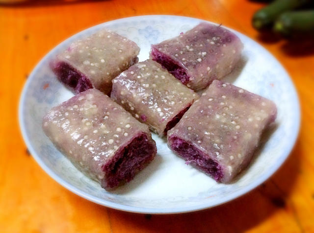 水晶紫薯糕