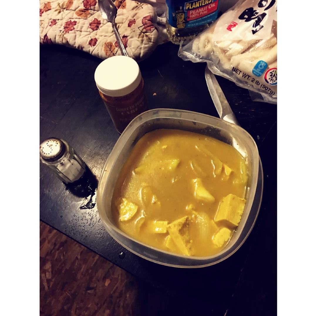 咖喱土豆泥浓汤