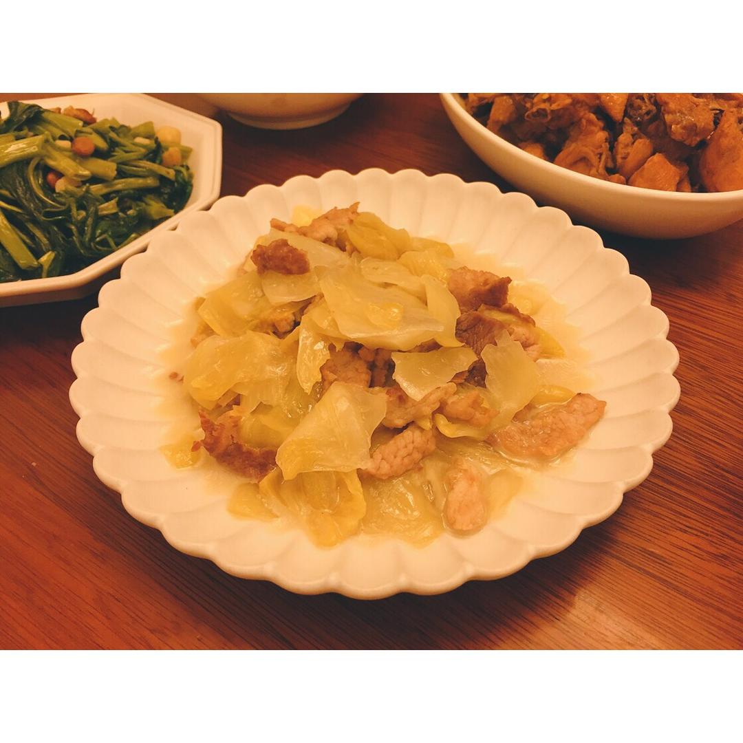 咸菜炒猪肉