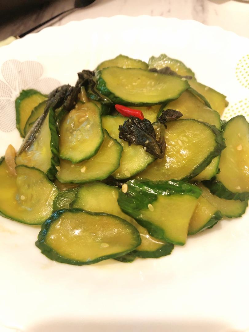 紫苏煎黄瓜