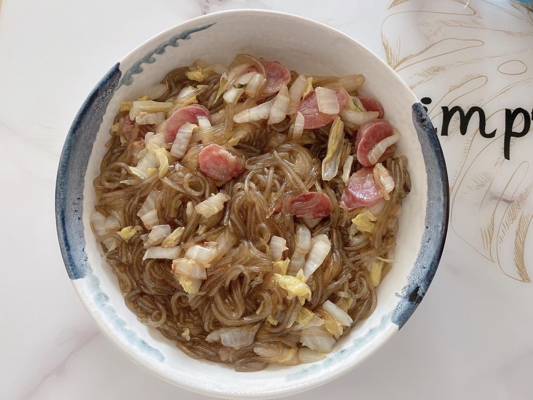 大白菜炒粉丝