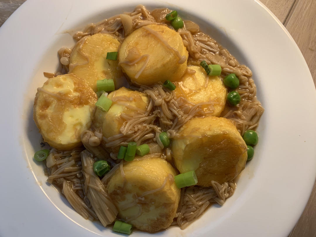 金针菇烧日本豆腐