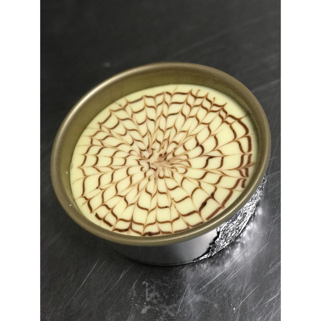 重芝士蛋糕(大理石花纹装饰）